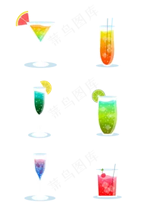 夏至夏天夏季饮品免扣图标素材