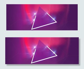 电商618年中大促紫色渐变banner