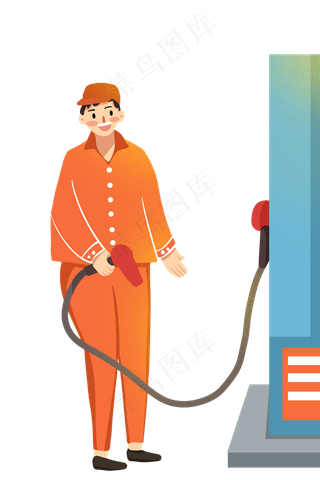 五一劳动节致敬劳动者加油站工作