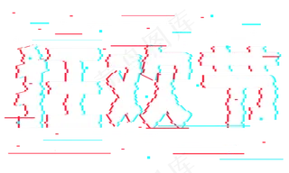 狂欢节抖音故障风艺术字