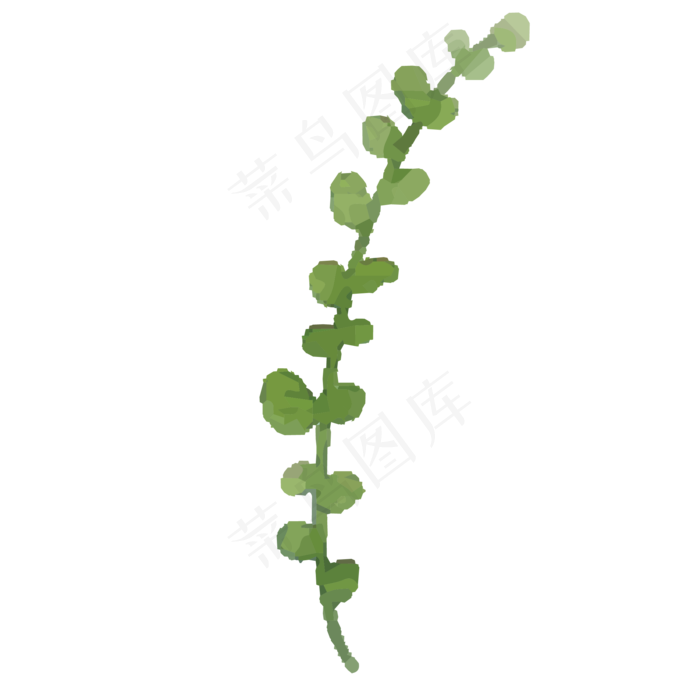 小叶子弯弯树枝叶免抠(2083X2083(DPI:300))psd模版下载