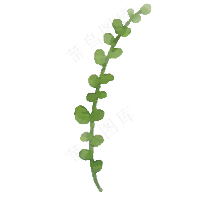小叶子弯弯树枝叶免抠(2083X2083(DPI:300))psd模版下载