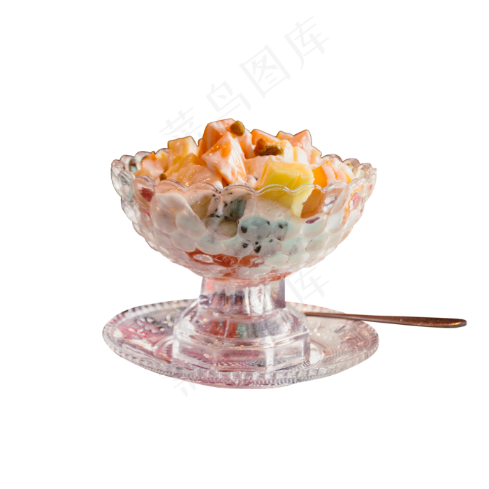 一小杯香甜可口的水果沙拉