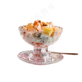 一小杯香甜可口的水果沙拉
