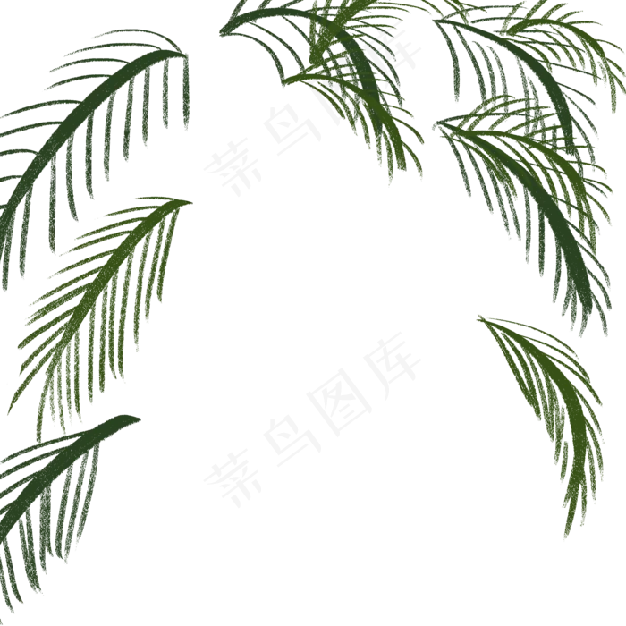 卡通植物枝条下载(2000X2000(DPI:300))psd模版下载