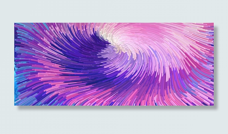 伪3D酷炫彩色渐变抽象线条纹理背景