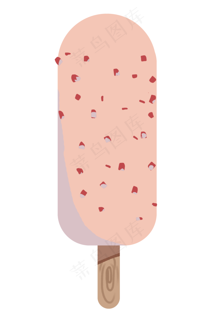 夏日手绘奶油雪糕(2000X3000(DPI:300))psd模版下载