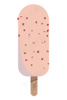 夏日手绘奶油雪糕