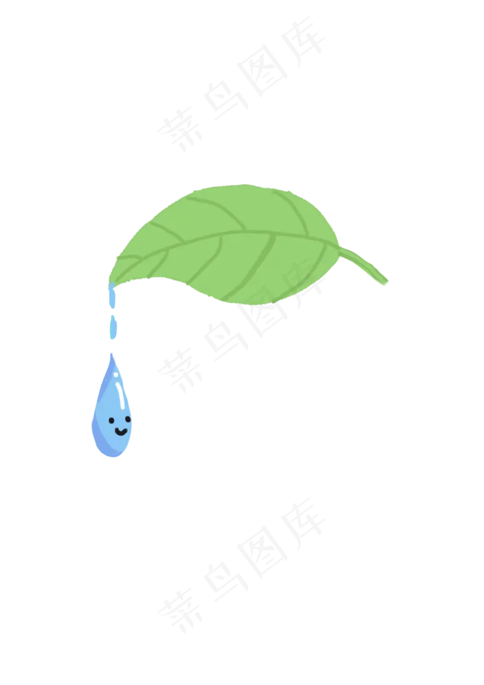 树叶上的水滴(2480*3508px 72 dpi )psd模版下载