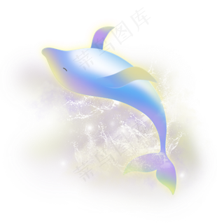 梦境梦幻海豚,免抠元素
