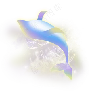 梦境梦幻海豚,免抠元素