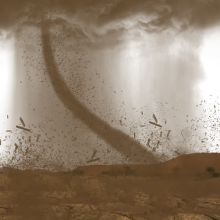 地震烟雾天空乌云龙卷风素材,免抠元素