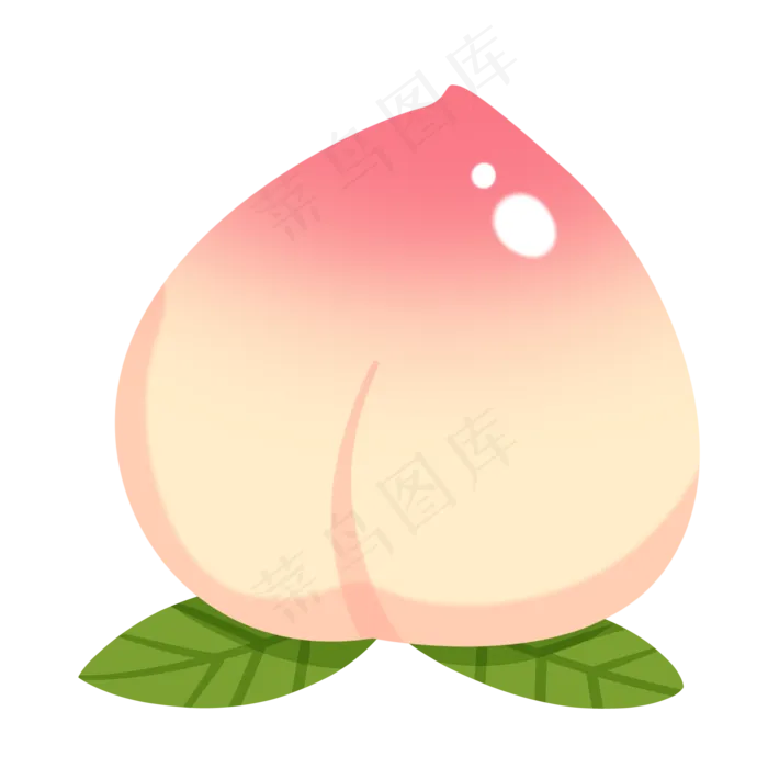 粉色桃子装饰(2000X2000(DPI:300))psd模版下载