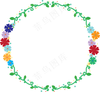 可爱卡通花边边框