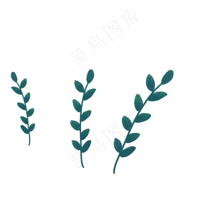 卡通植物枝条下载(2000X2000(DPI:300))psd模版下载