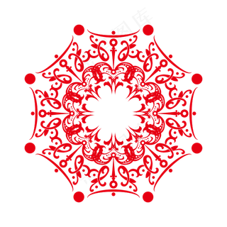 复古底纹怀旧中国风团花底纹