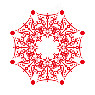 复古底纹怀旧中国风团花底纹