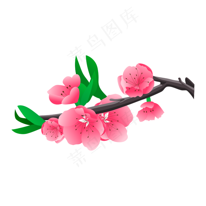 矢量免扣卡通花朵(2500X2500(DPI:150))ai矢量模版下载