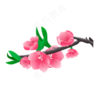 矢量免扣卡通花朵