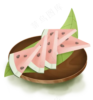 解暑可口西瓜水果