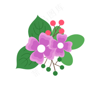 夏季夏天紫罗兰免扣素材