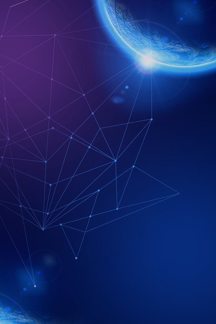 蓝色科技互联网蓝色背景