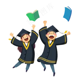 毕业季开心跳起来博士服插图