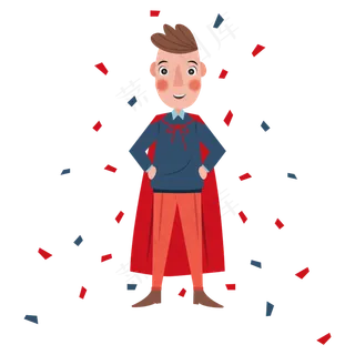 父亲超人矢量素材