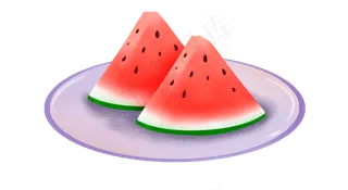 一盘西瓜