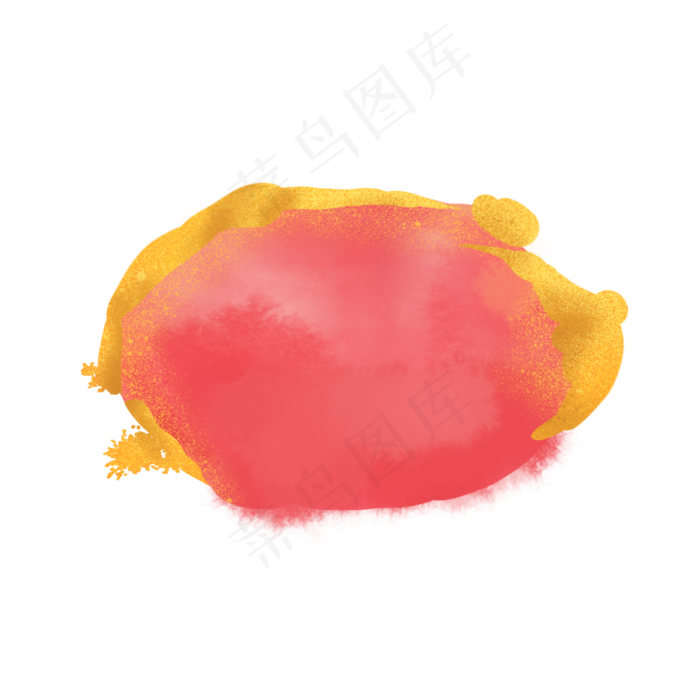 金箔水彩烫金红色素材(2048X2048(DPI:300))psd模版下载