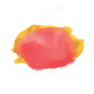 金箔水彩烫金红色素材