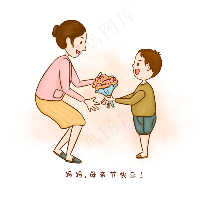 母亲节送花给妈妈