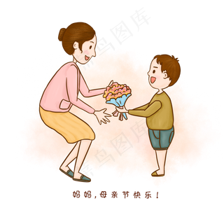 母亲节送花给妈妈