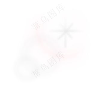 白色虚幻太阳光光效,免抠元素