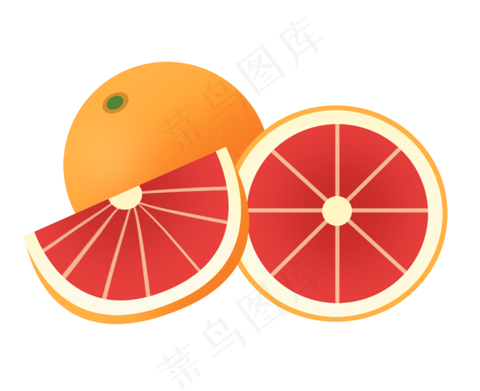 卡通农产品血橙