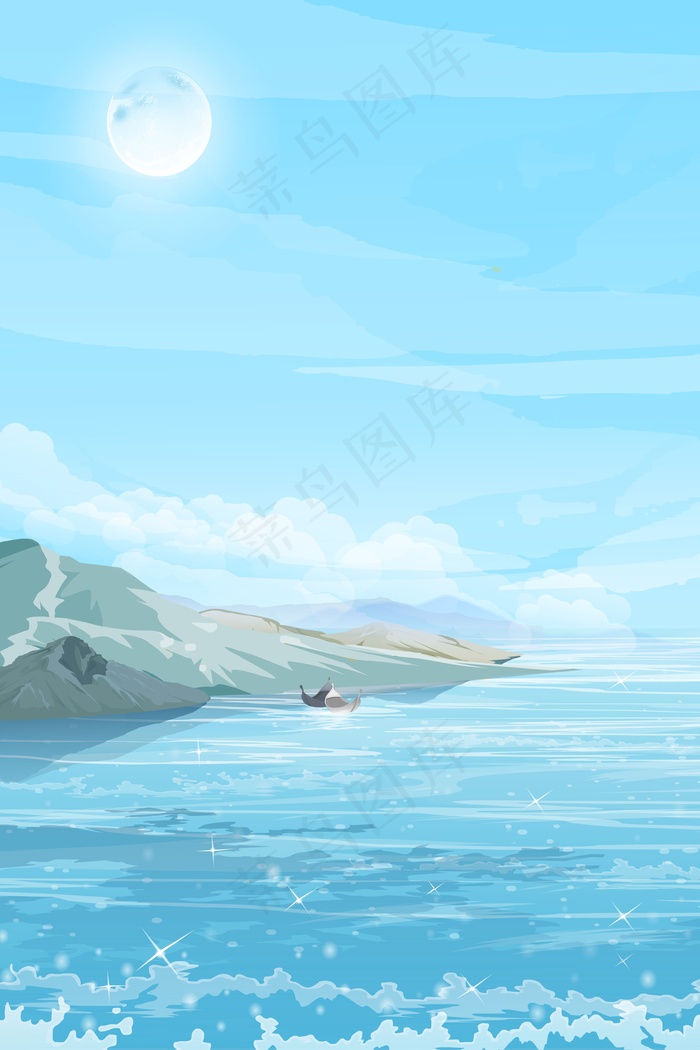 夏天在水边凉风习习