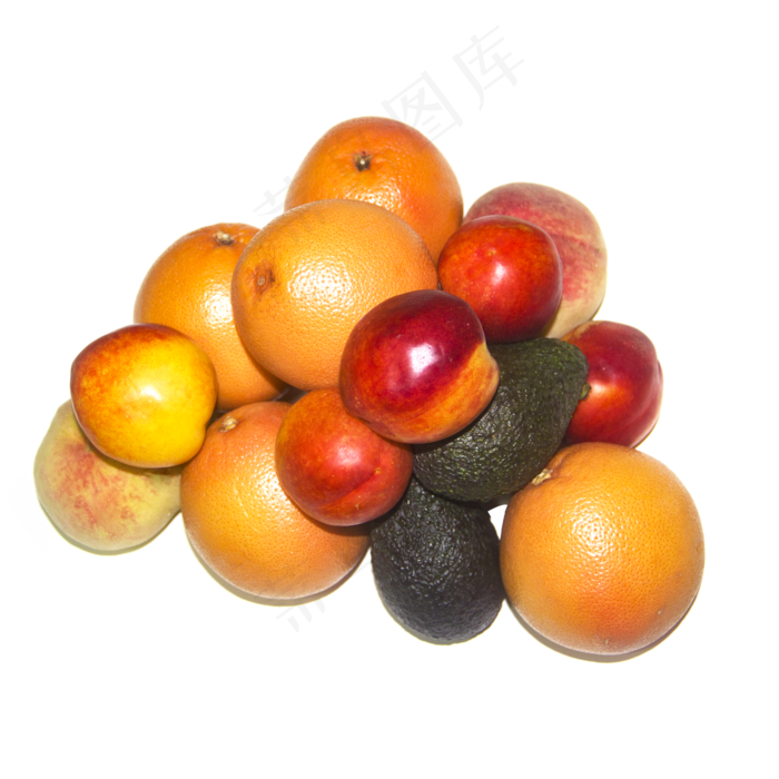 新鲜水果美味水果桃子西柚油桃牛