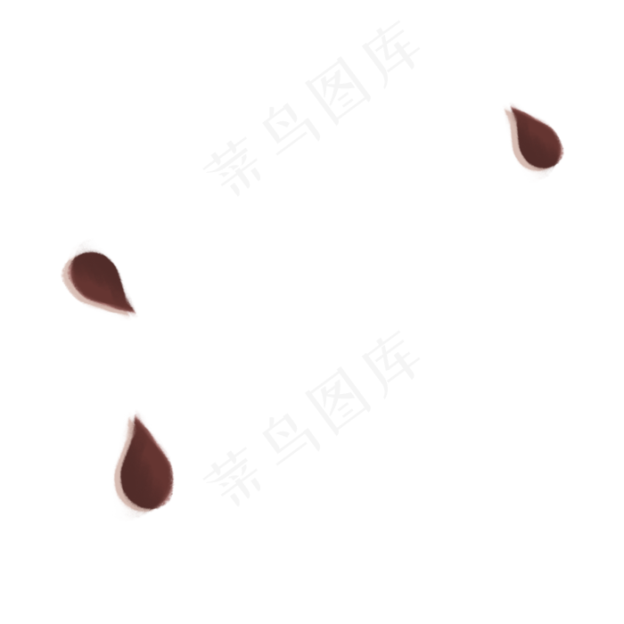 三粒夏天的水果西瓜籽(2000X2000(DPI:300))psd模版下载