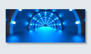 未来风酷炫光感隧道空间