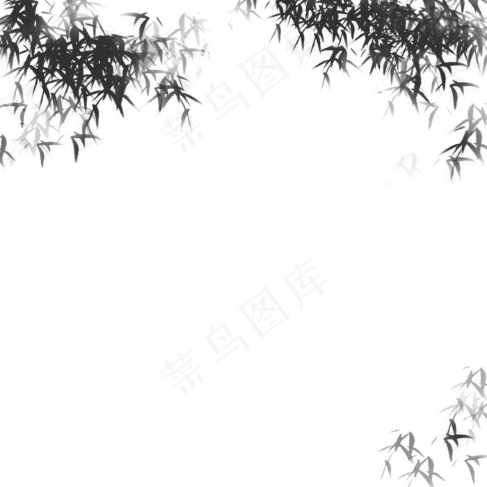 手绘唯美中国风树叶下载(2000X2000(DPI:300))psd模版下载