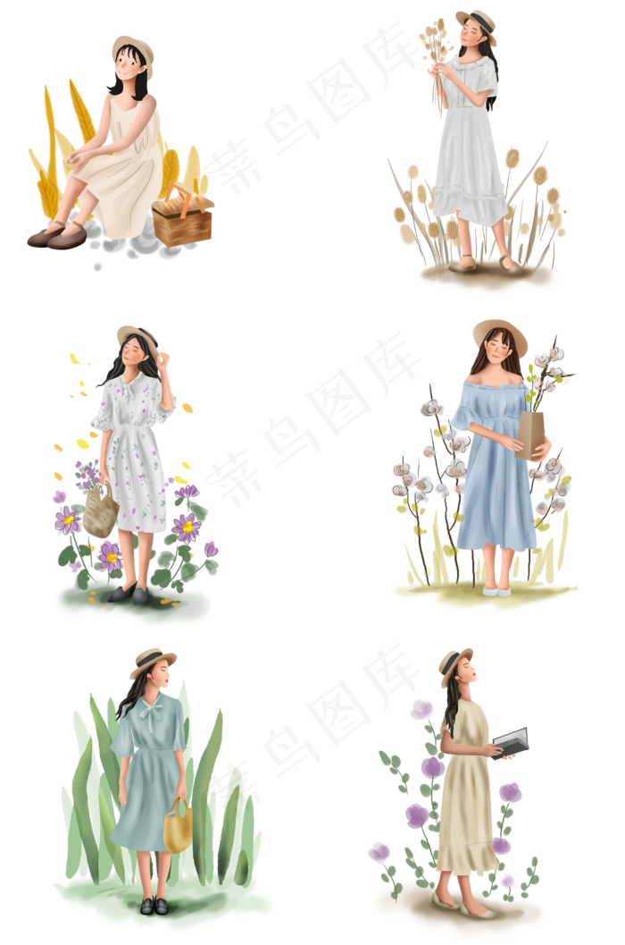立秋秋天野外秋游的女孩(2000X3020(DPI:300))psd模版下载