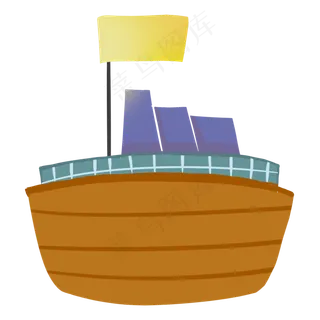 儿童节玩具小船卡通