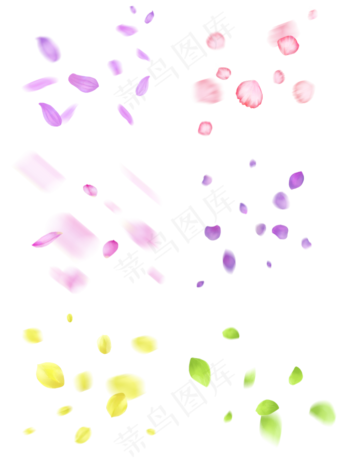 漂浮的花瓣套图五彩斑斓的花瓣飘