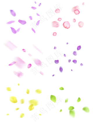 漂浮的花瓣套图五彩斑斓的花瓣飘