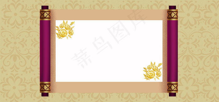 矢量古典中国风传统纹理花边背景