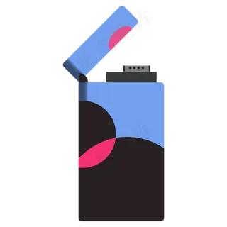 扁平风打火机矢量免抠png