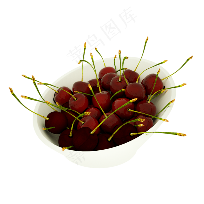 3D仿真樱桃(2000X2000(DPI:300))psd模版下载