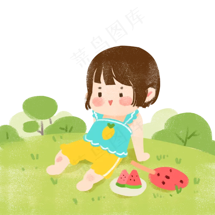 芒种之乘凉(2000X2000(DPI:300))psd模版下载