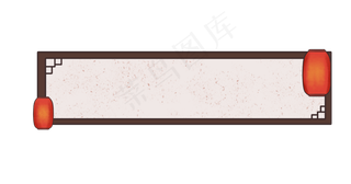 中式灯笼标题框