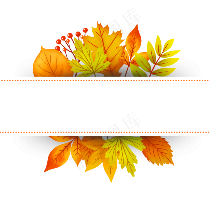 秋季树叶栏目条